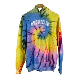 Ragwear Womens Hoodie Sweatshirt Size Medium Mackinac Island Michigan Rainbow